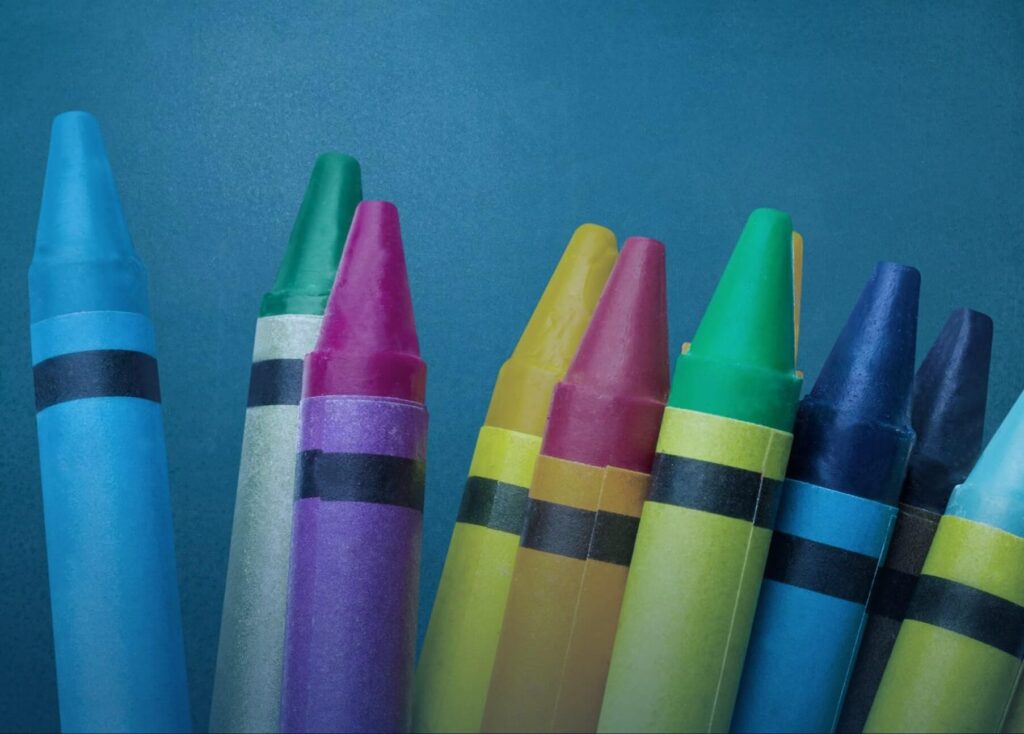 Close-up of colorful crayons representing McLean Partnership’s commitment to equity, diversity, and inclusion.