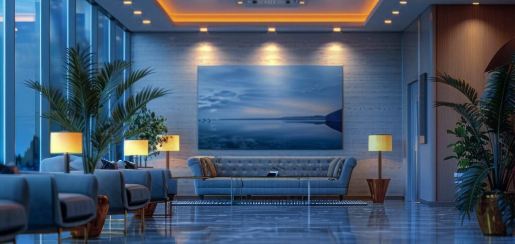 Modern hotel lobby representing the Board Adviser appointment to a German hotel group